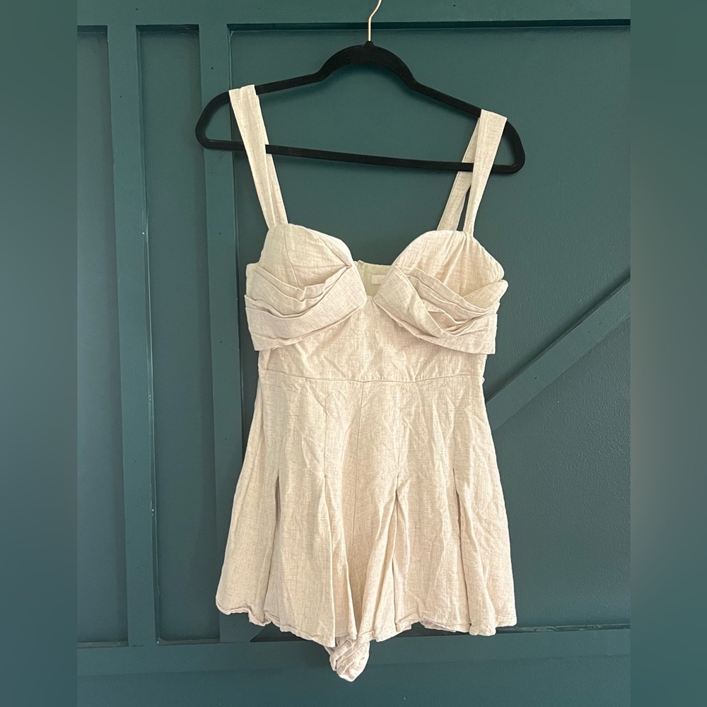 Linen summer romper